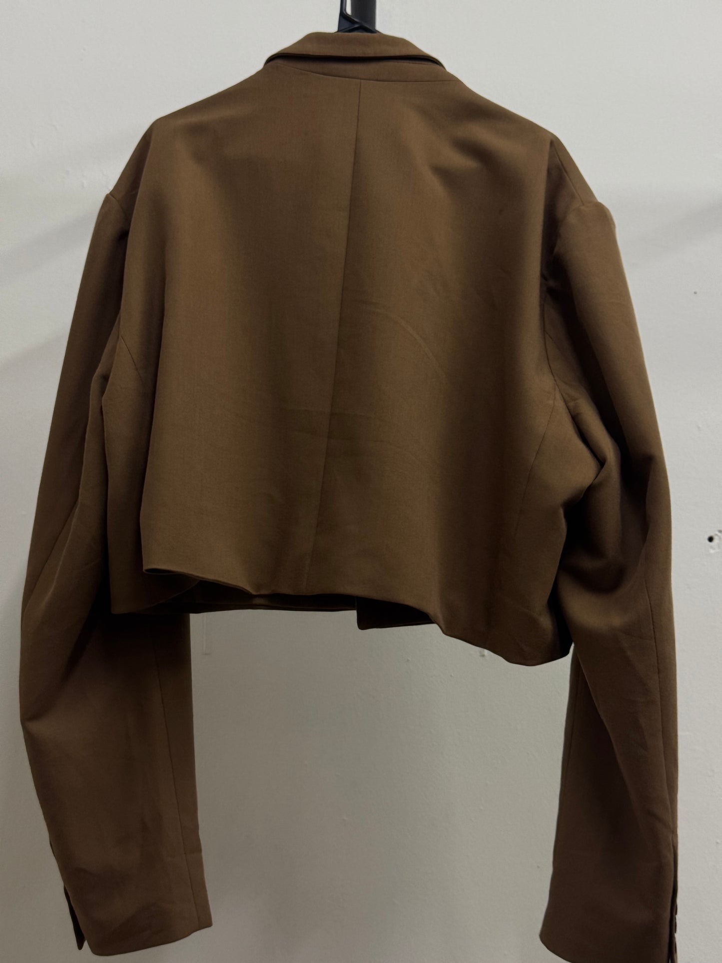 Playboy Cropped Brown Blazer