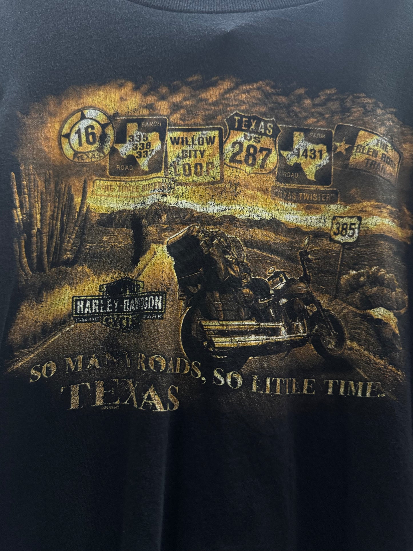Harley Davidson McAllen Texas Long Sleeve Black Shirt