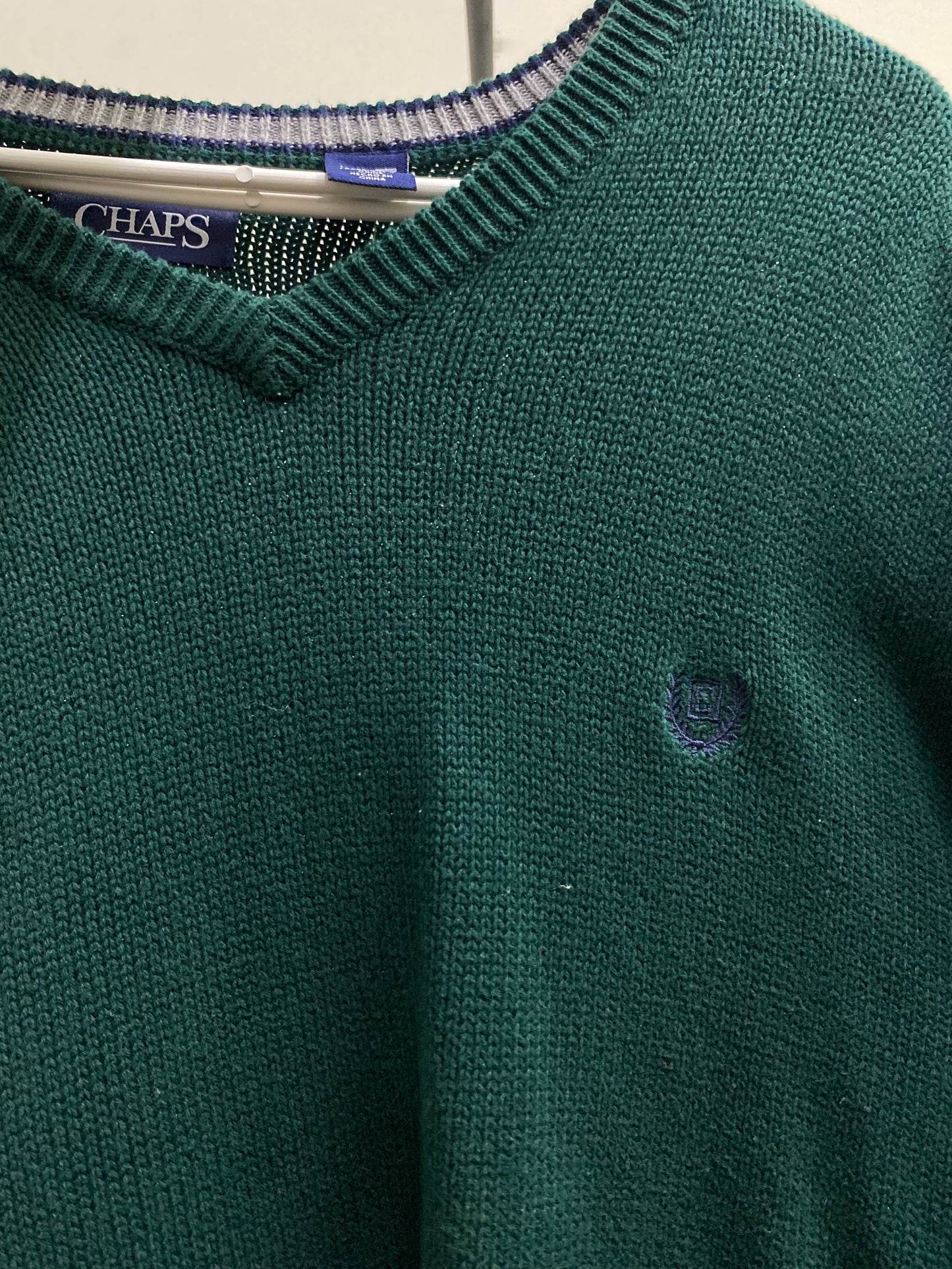Chaps Emerald Green Sweater