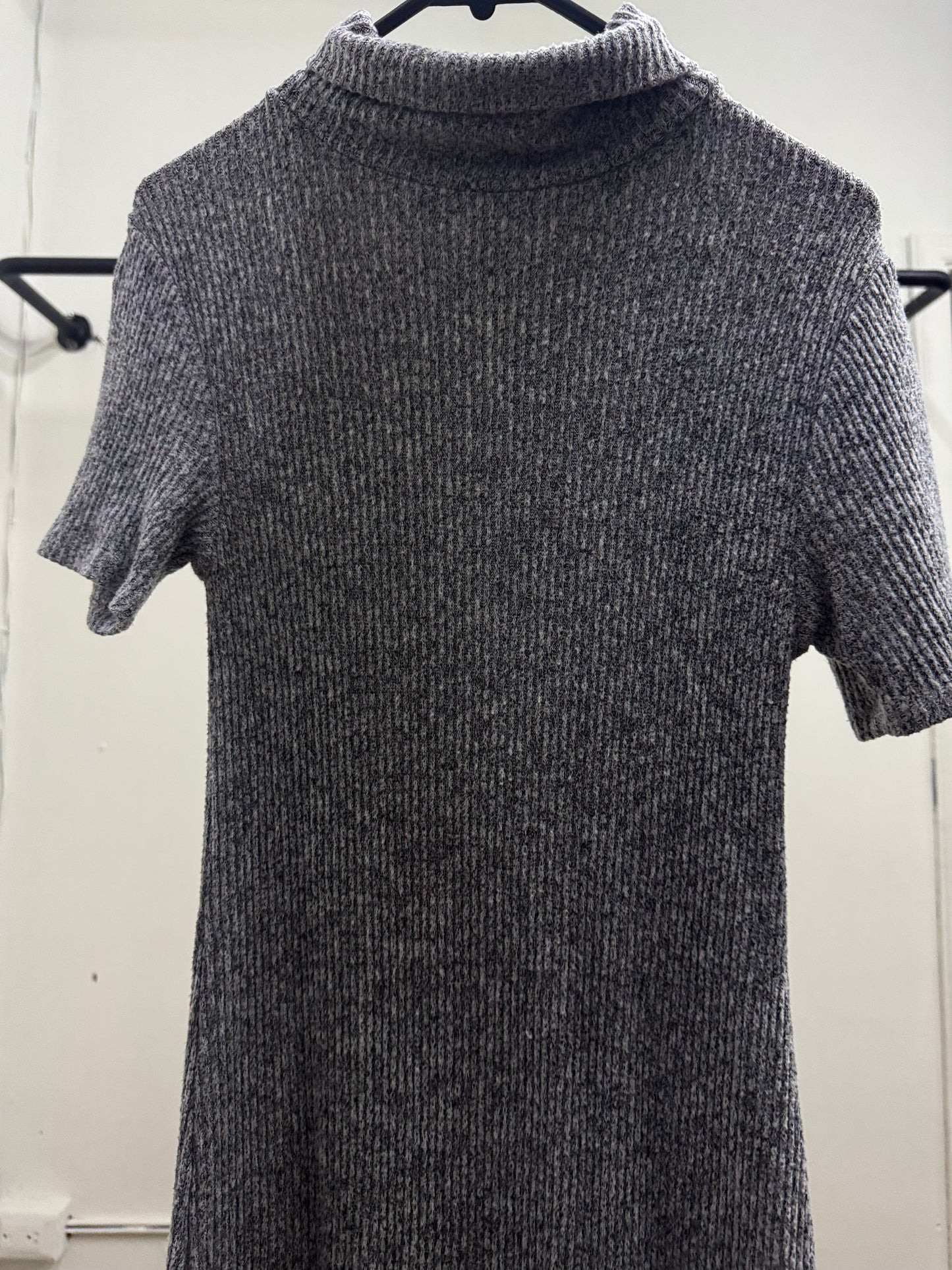 Forever 21 High Neck Light Gray Thigh Dress