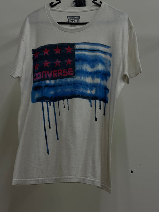 Converse All Star USA Flag White Tee