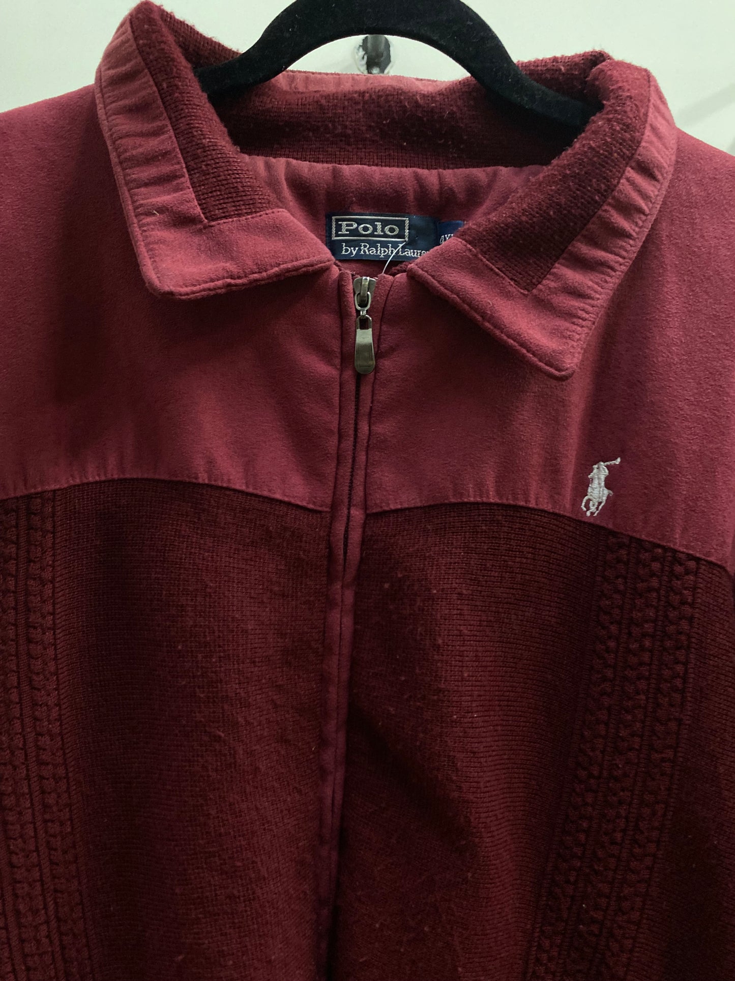 Polo Ralph Lauren Dark Red Zip-Up Jacket