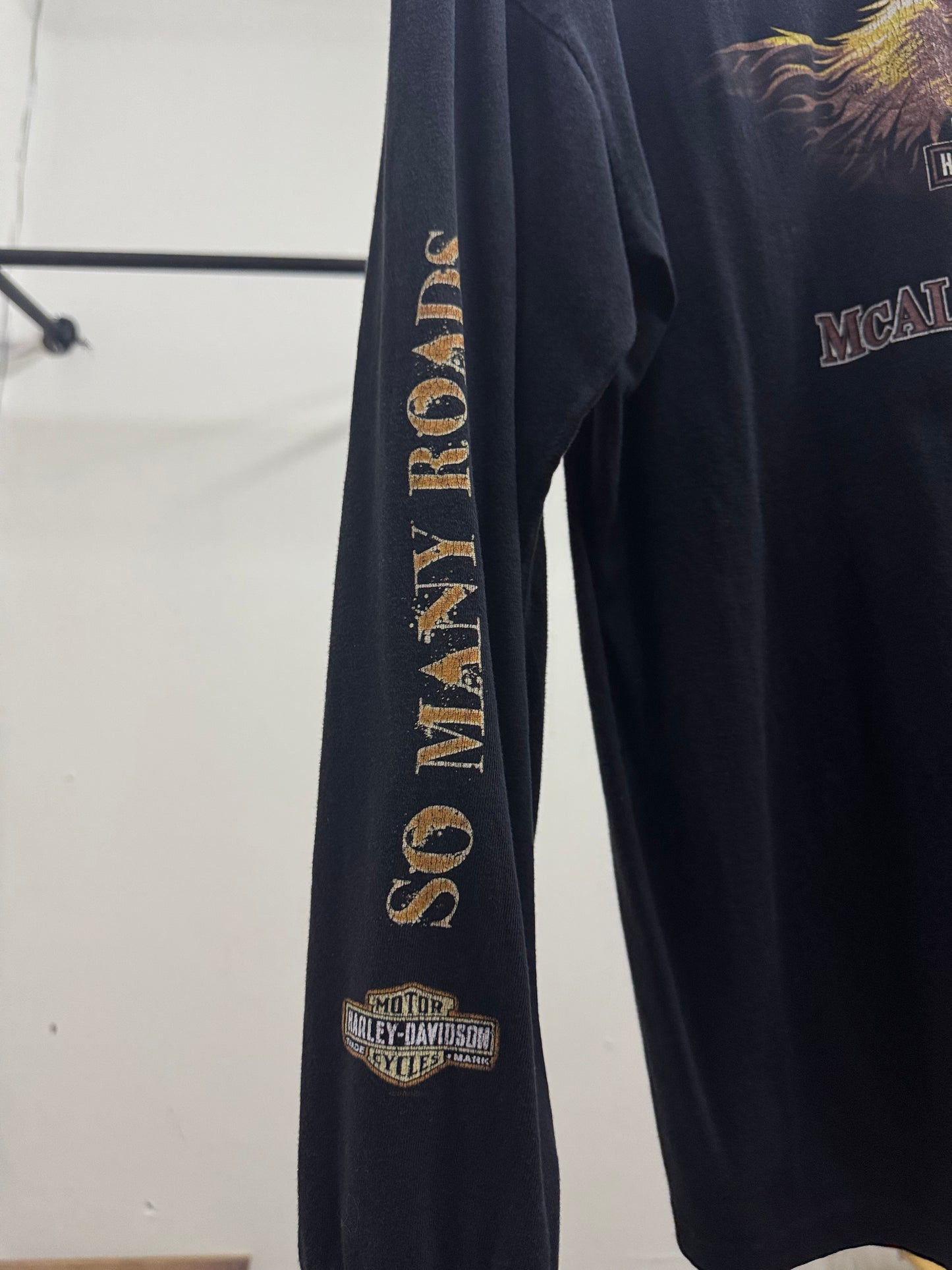 Harley Davidson McAllen Texas Long Sleeve Black Shirt