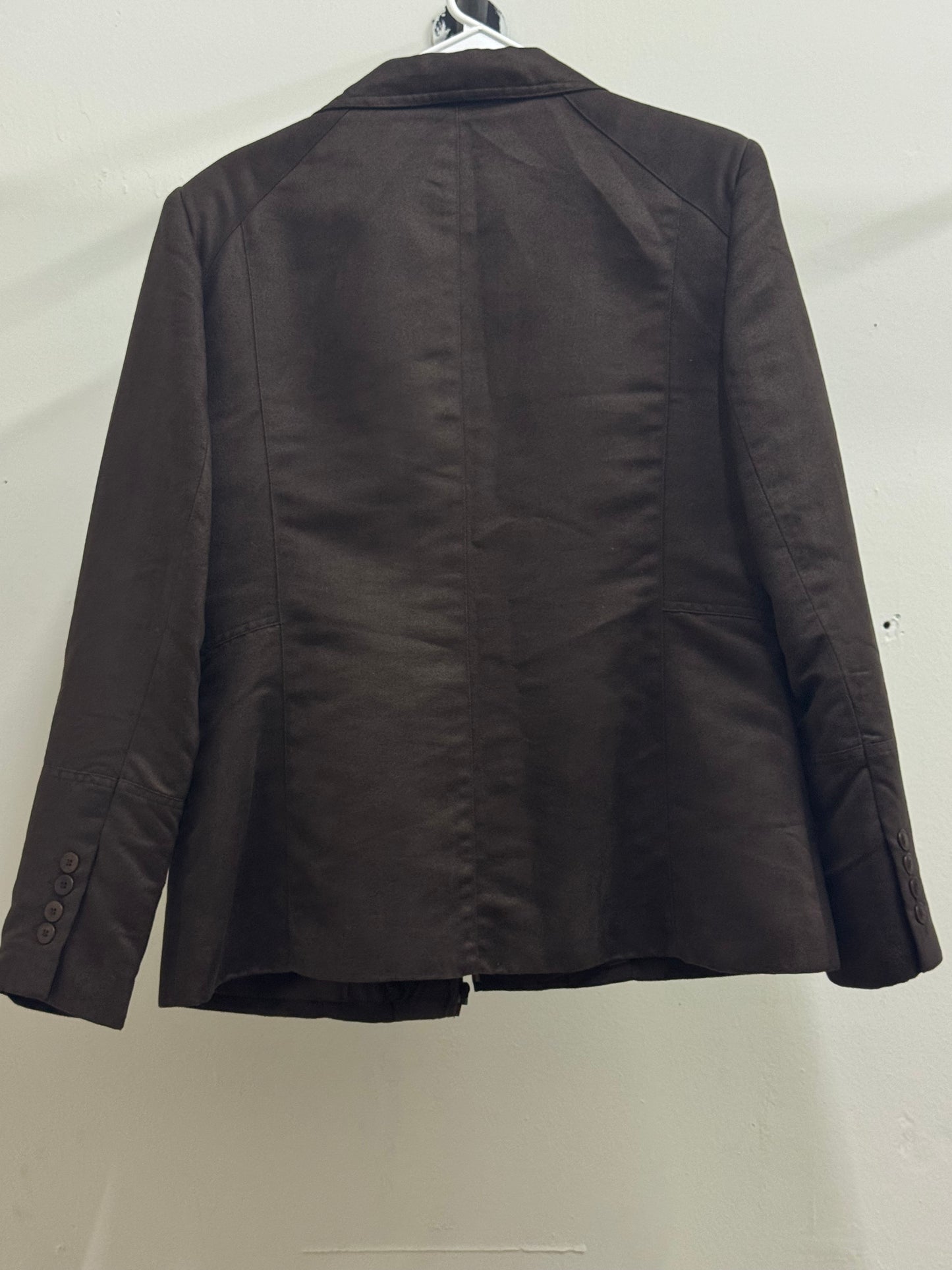 Nycard Brown Zip-Up Blazer