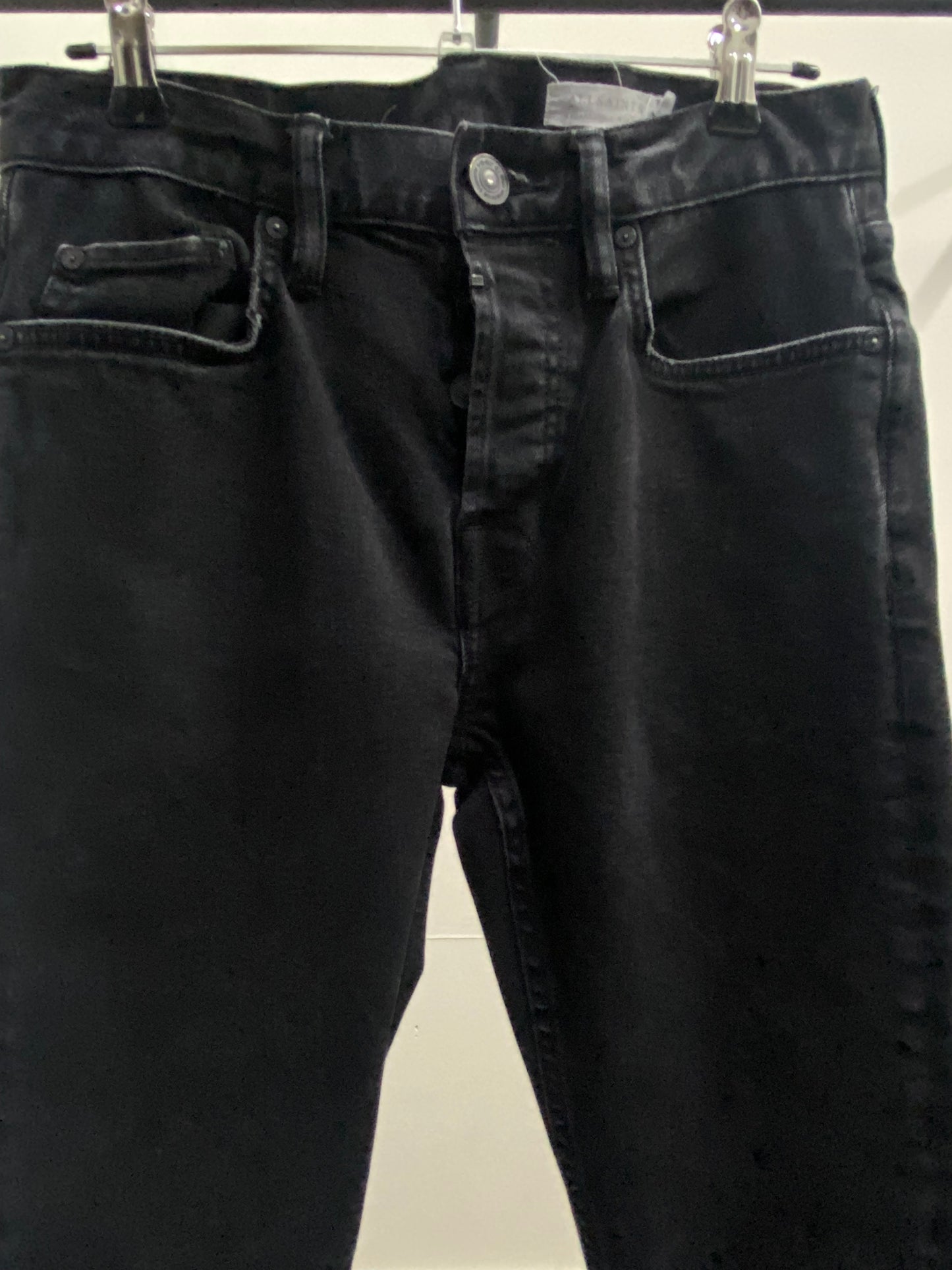 All Saints Skinny Black Denim Jeans