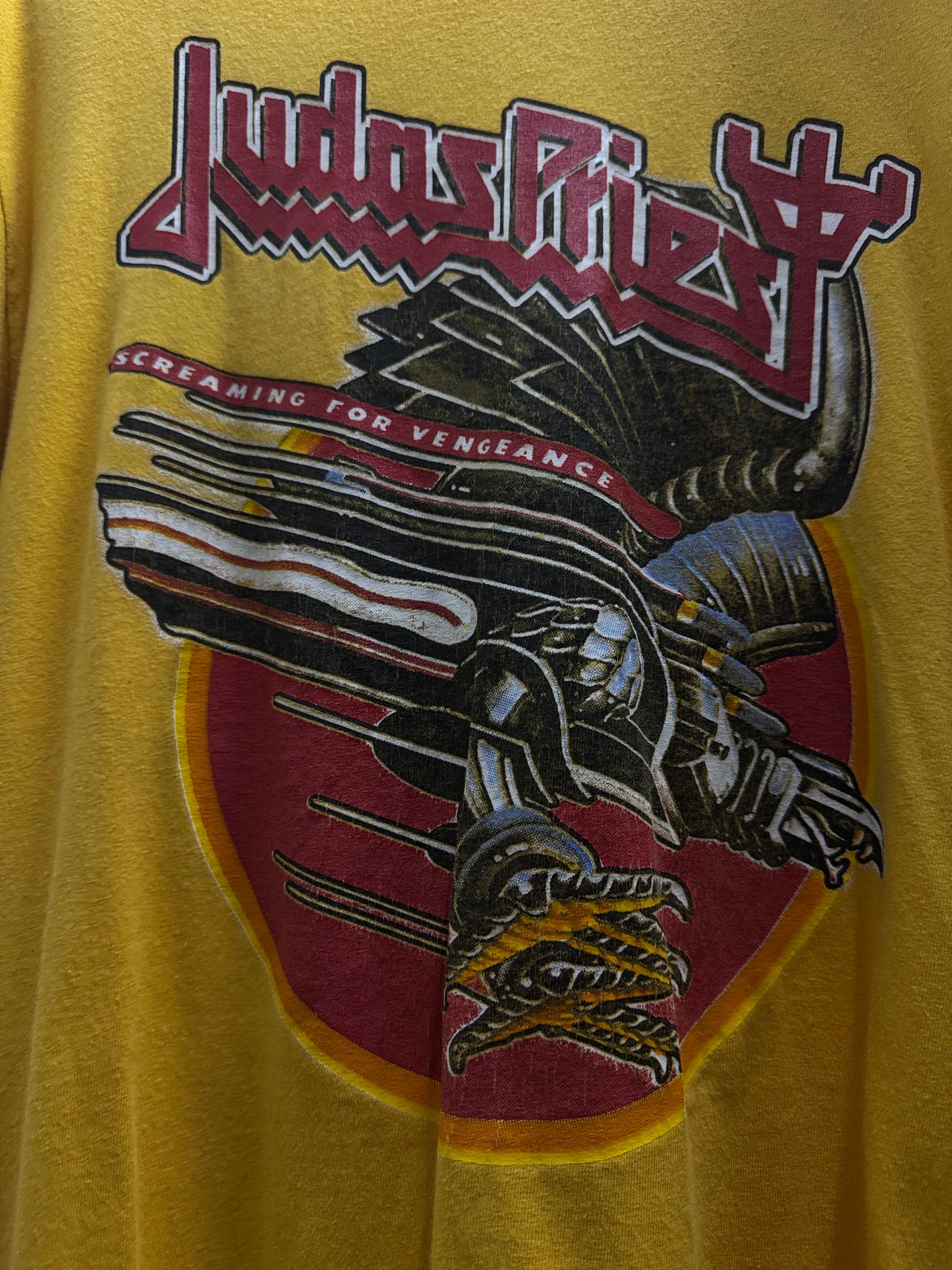 Judas Priest Yellow Tee