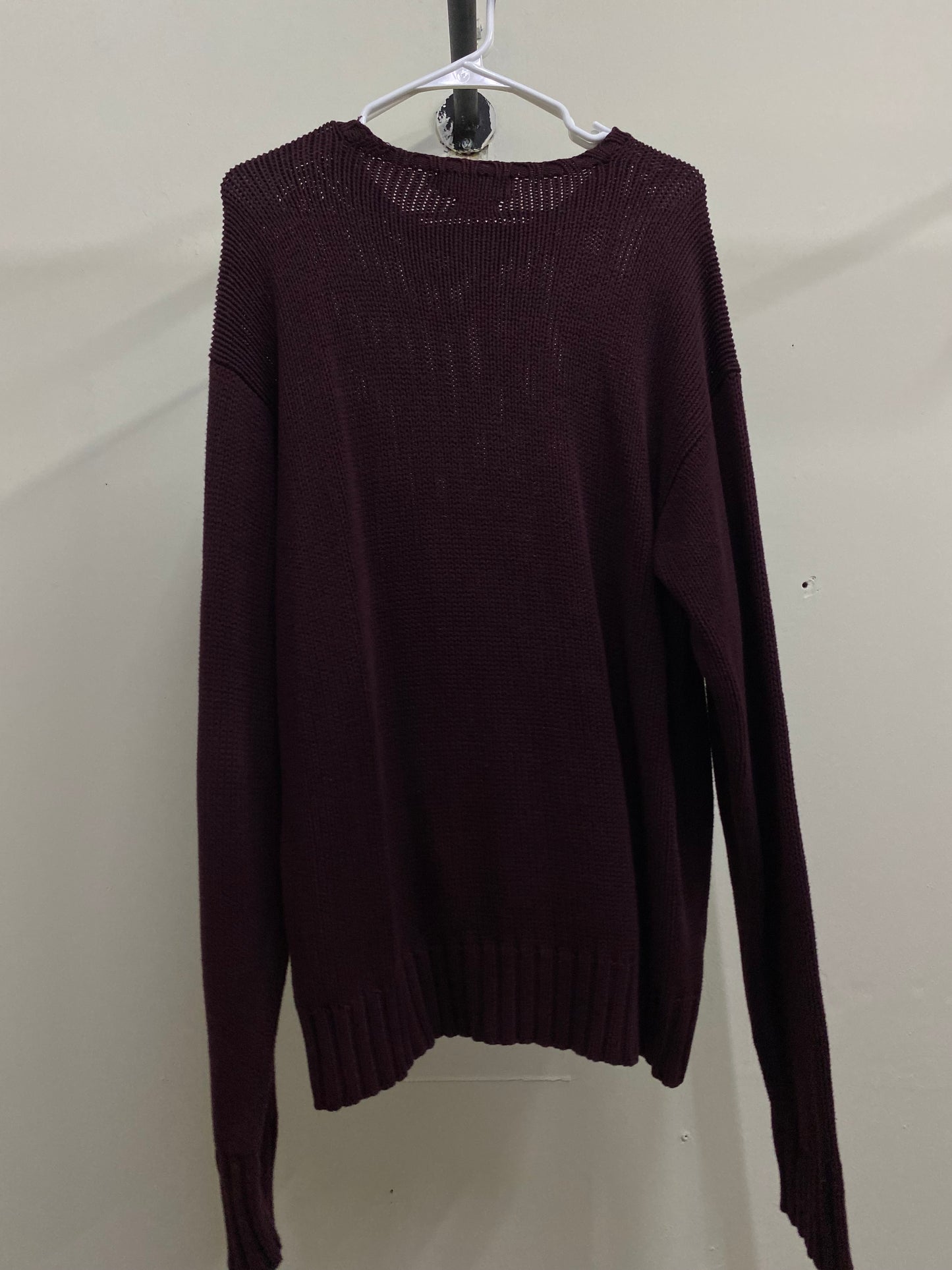 Polo Ralph Lauren Knitted Fabric Dark Burgundy Sweater