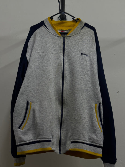 Wilson Zip-Up Gray & Blue Jacket