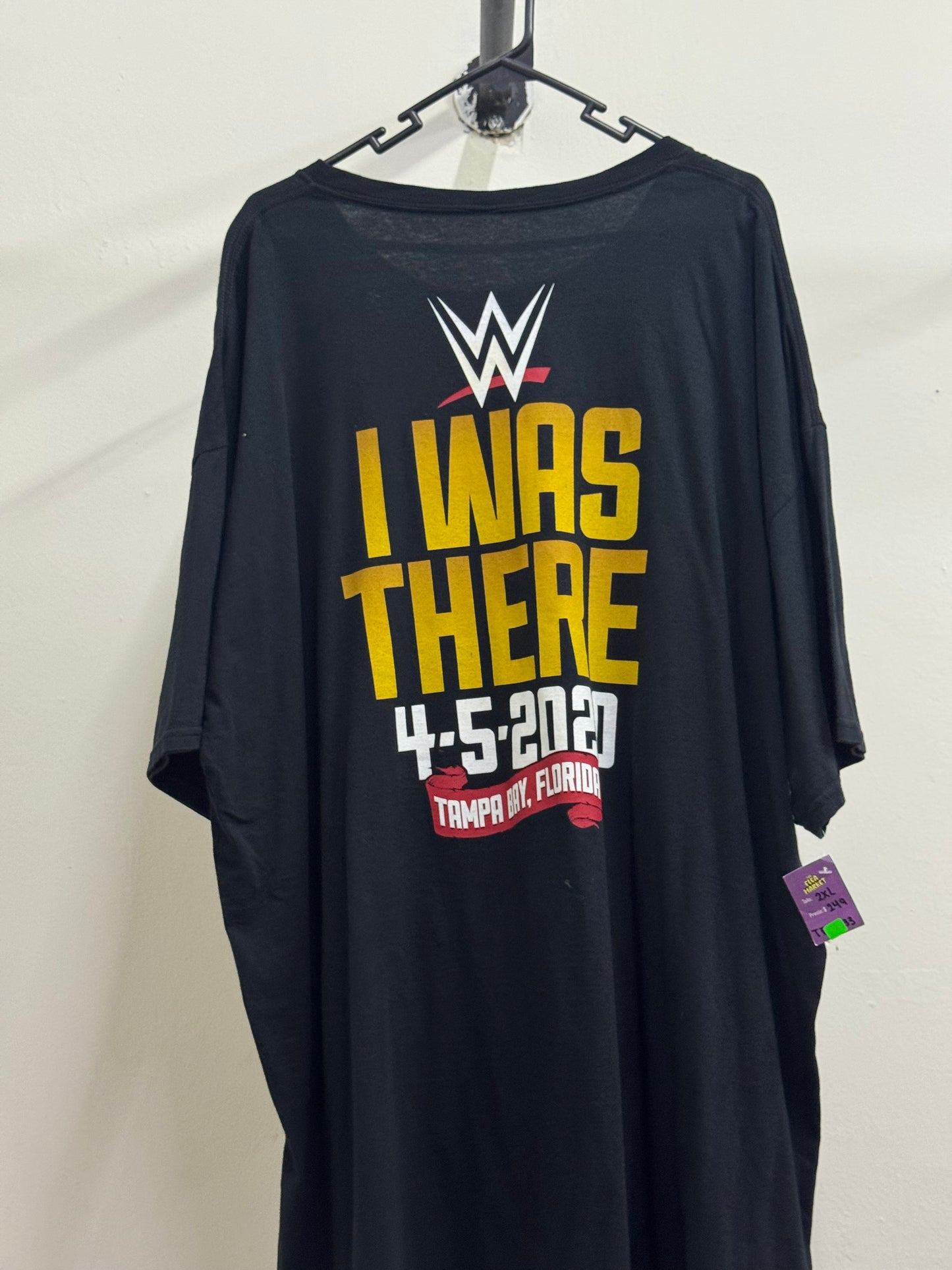 WW Authentic Wrestlemania Black Graphic Tee