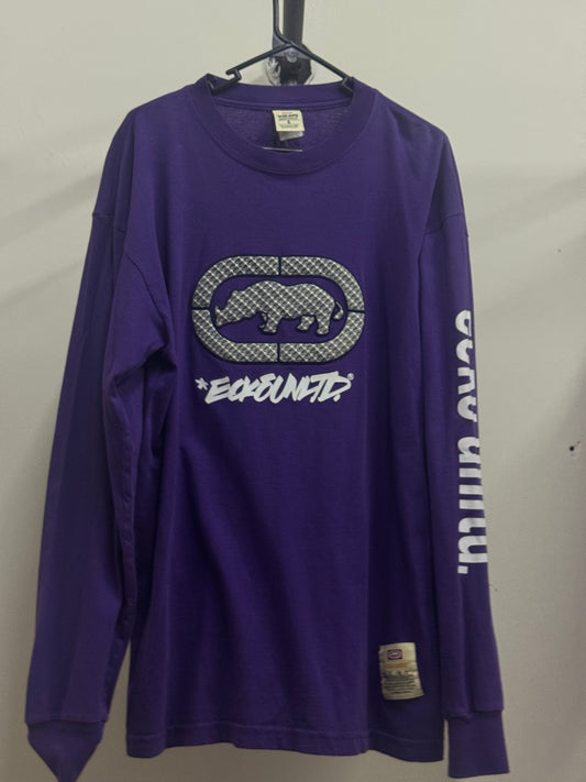 Ecko Unltd Long Sleeve Purple Shirt