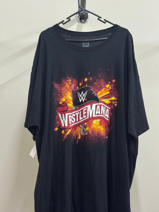 WW Authentic Wrestlemania Black Graphic Tee