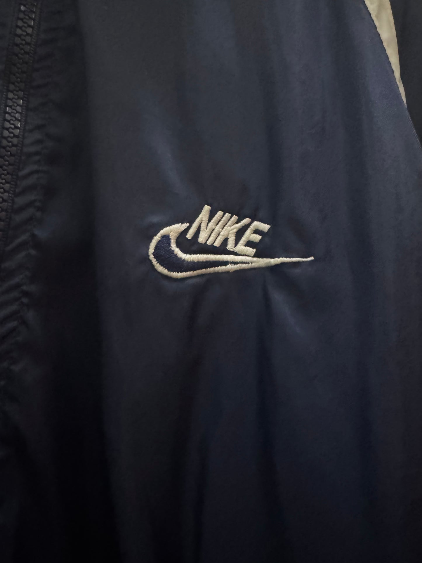 Nike WindBreaker High Neck Zip-Up Blue Jacket