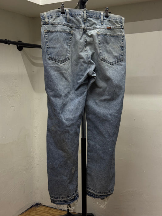 Rustler Ripped Light Blue Denim Jeans