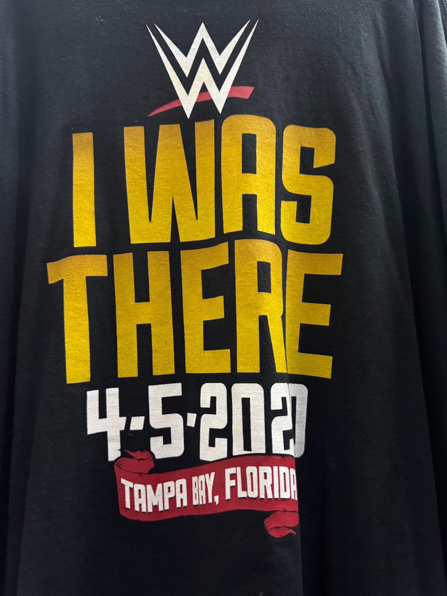 WW Authentic Wrestlemania Black Graphic Tee