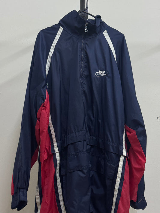 Nike WindBreaker High Neck Zip-Up Blue Jacket