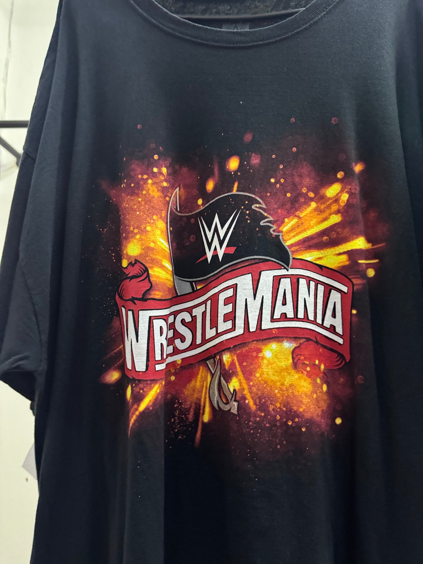 WW Authentic Wrestlemania Black Graphic Tee