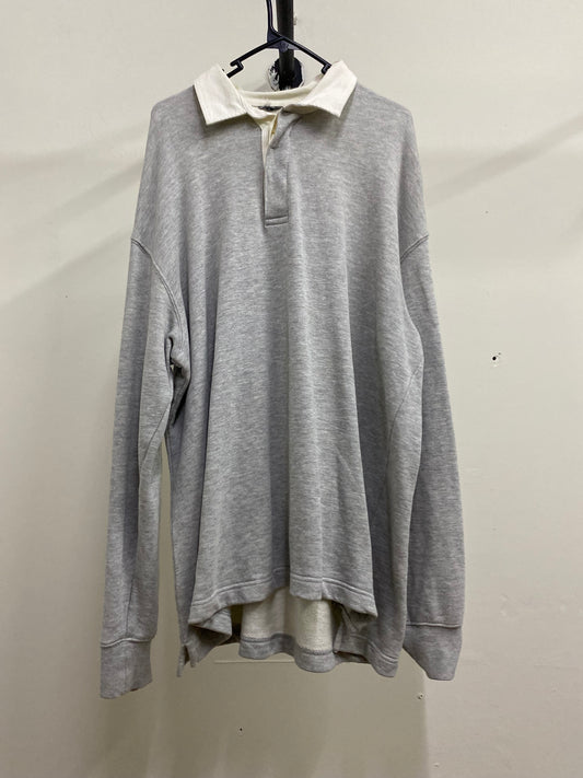 White Collar Light Grey Sweater