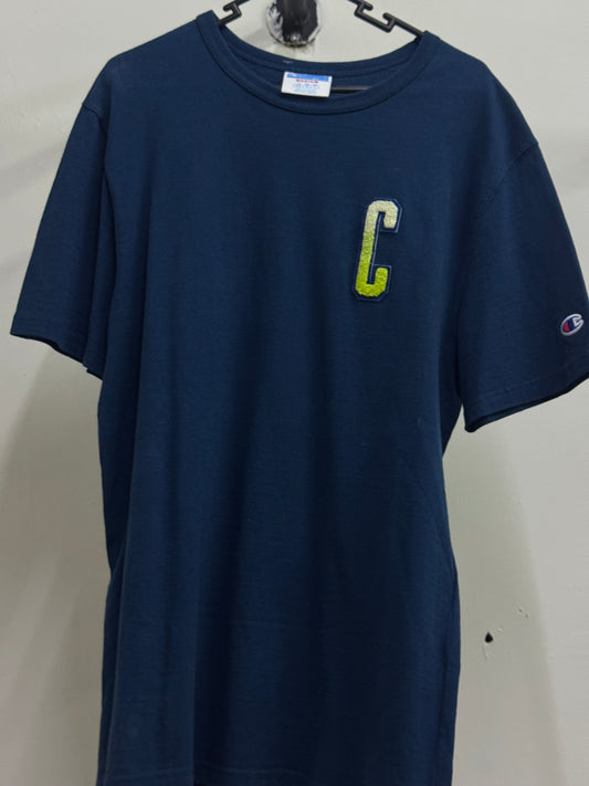 Champion Small Logo Dark Blue Tee