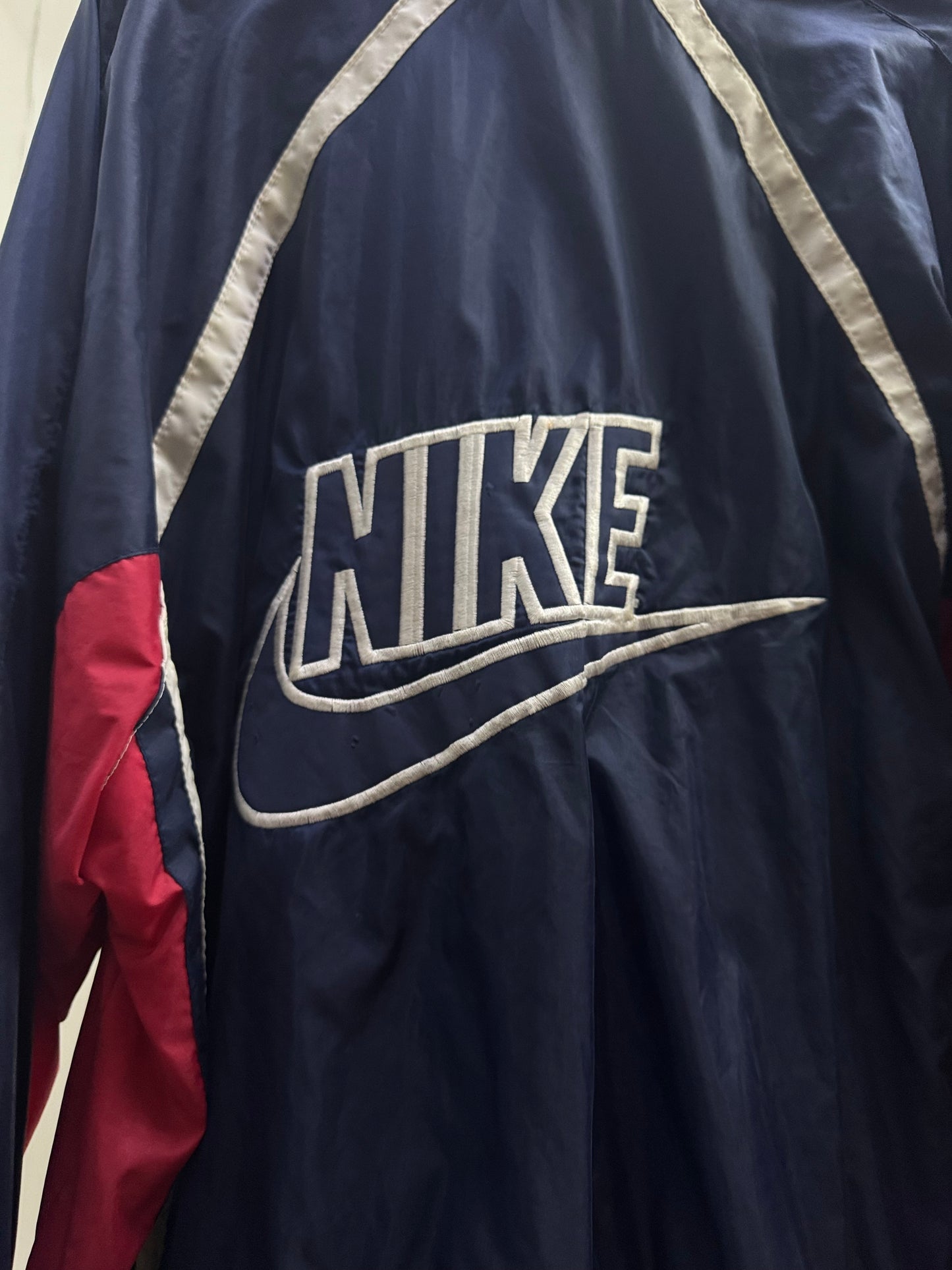 Nike WindBreaker High Neck Zip-Up Blue Jacket
