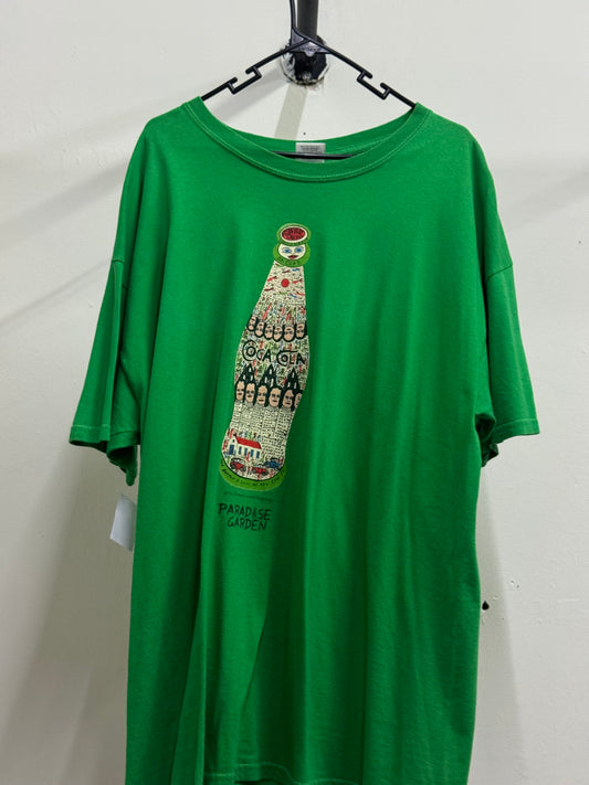 Gildan Coca Cola Green Graphic Tee