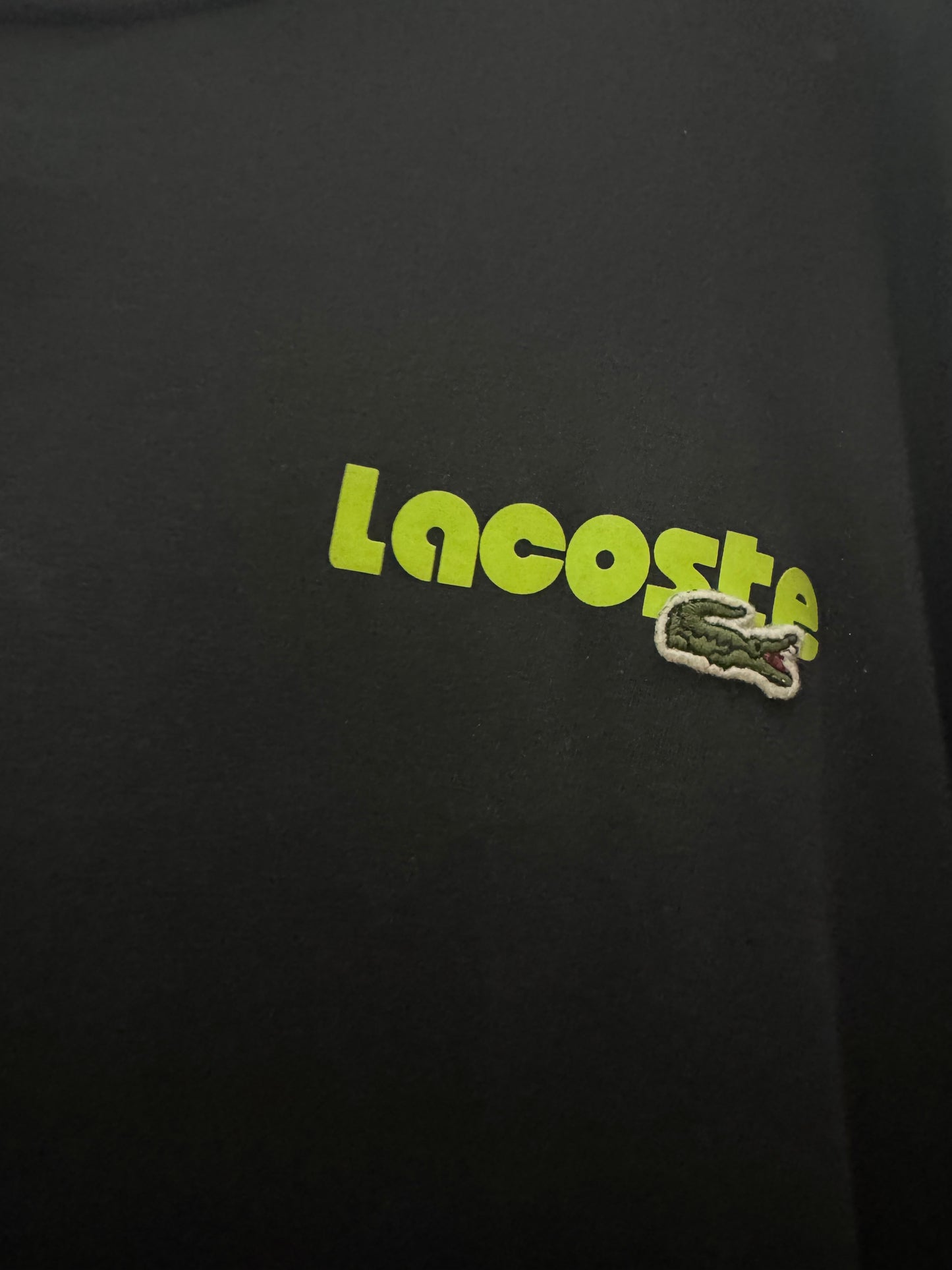 Lacoste Regular Fit Black Tee