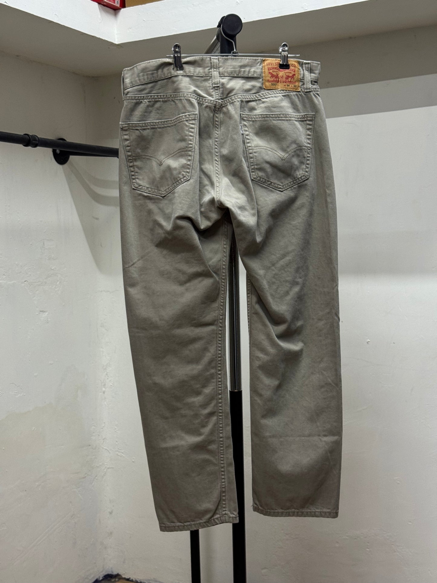 Levi's 505 Straight Cut Khaki Denim Jeans