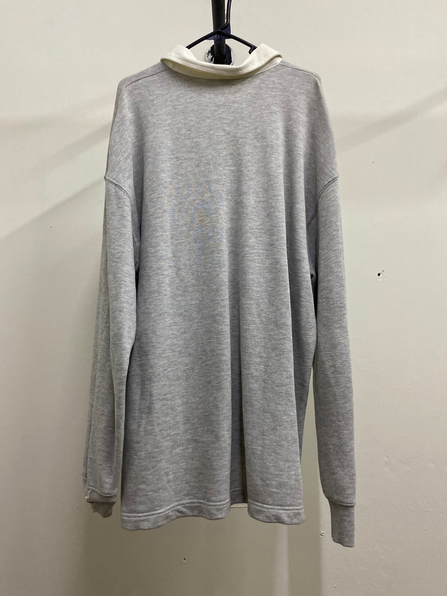 White Collar Light Grey Sweater