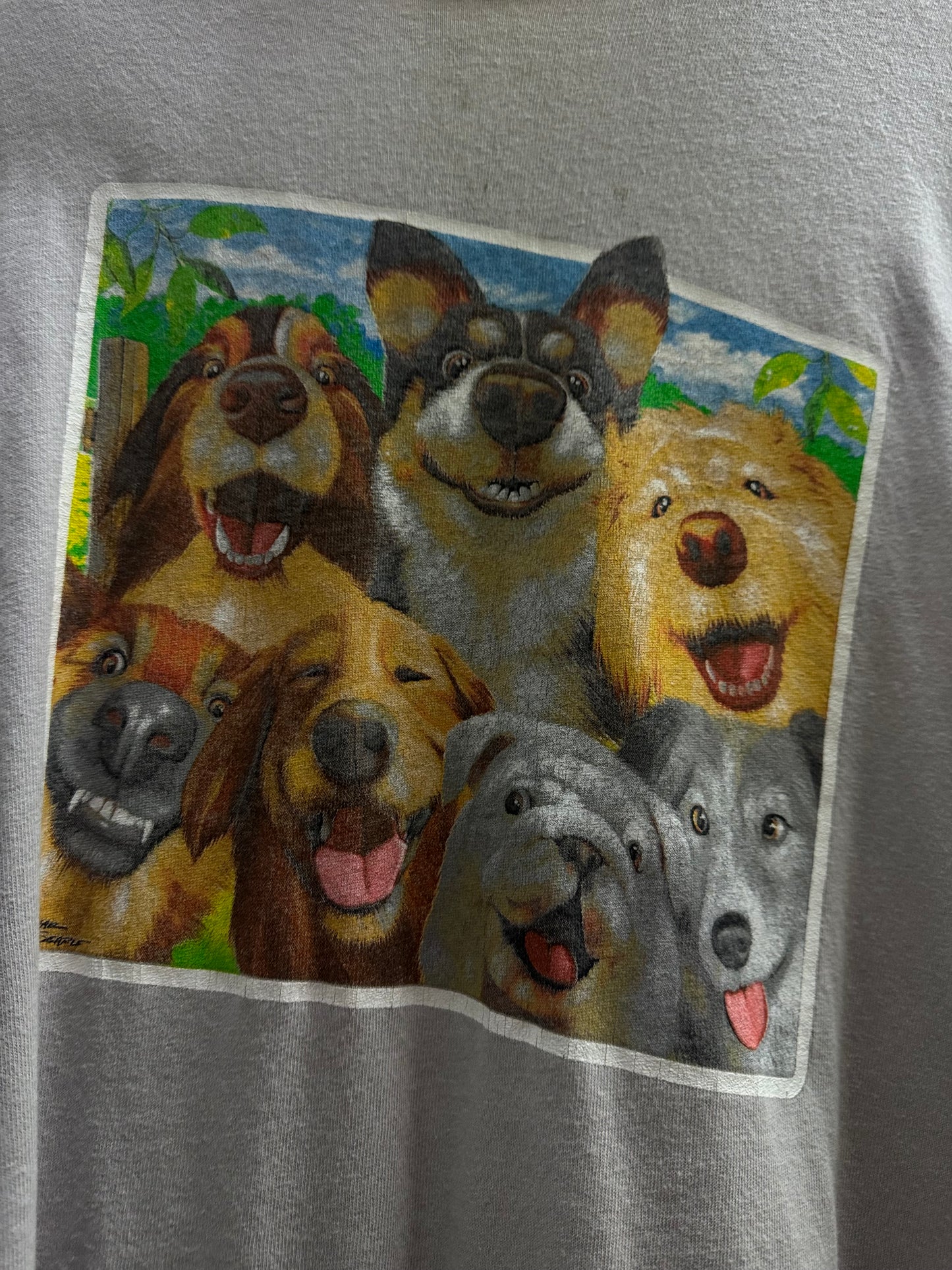 Delta Pro Weight Dogs Light Gray Tee