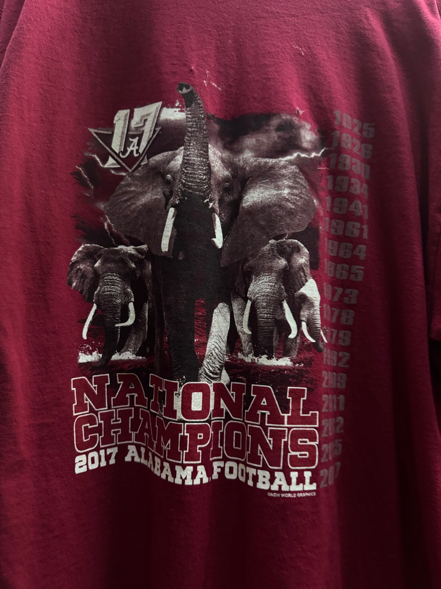 National Champions 17 Long Sleeve Red Shirt