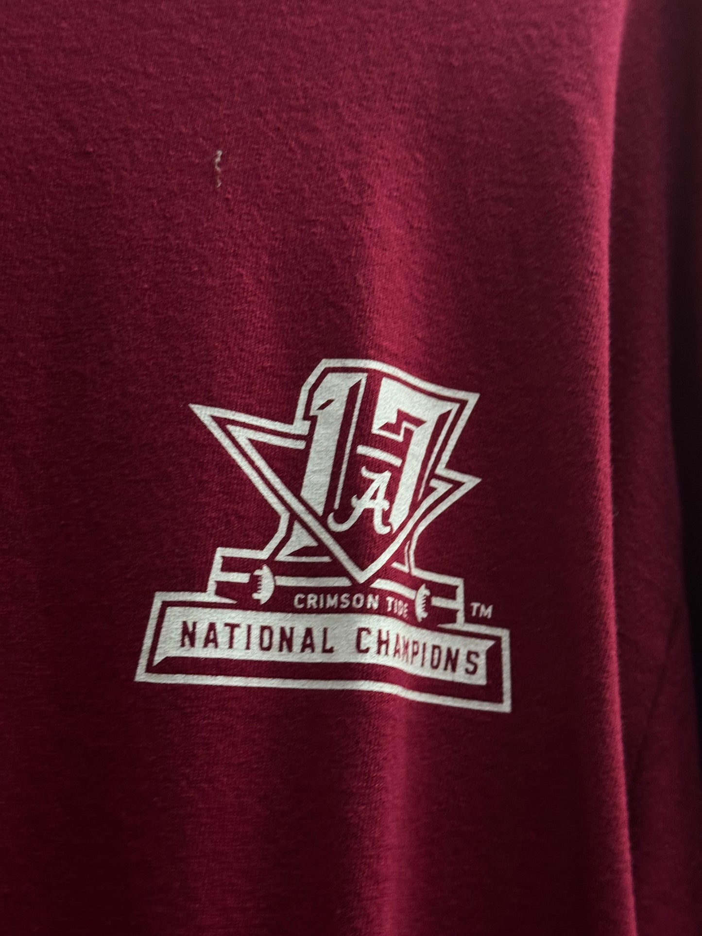 National Champions 17 Long Sleeve Red Shirt