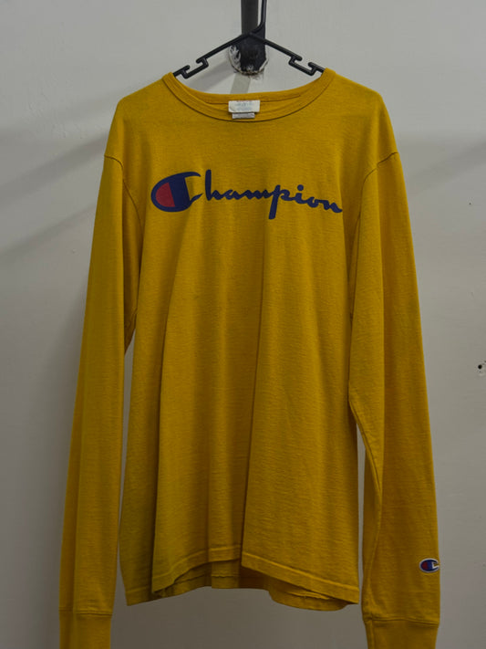 Champion Long Sleeve Yellow Shirt