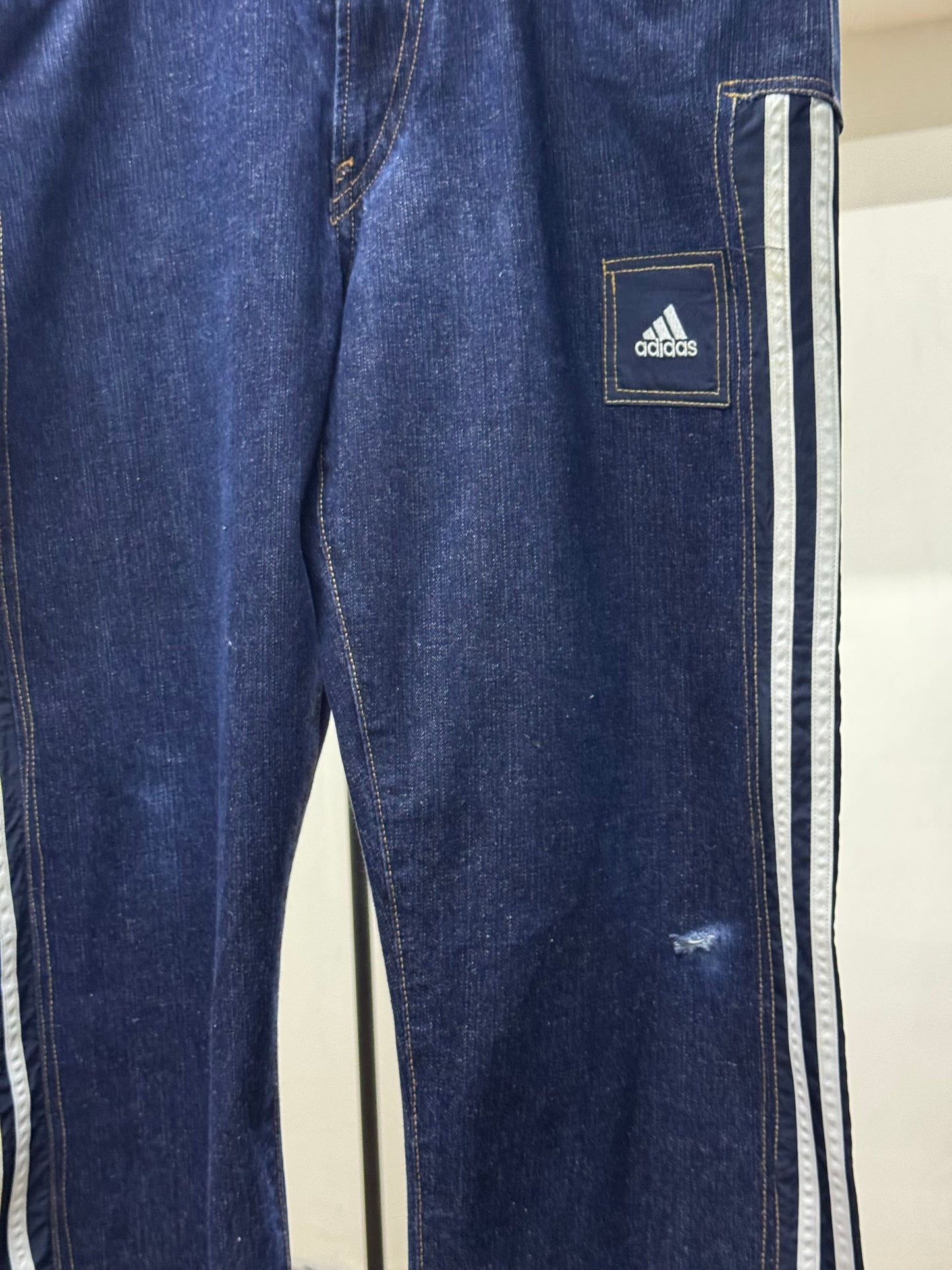Reworked Guess x Adidas Blue Denim Jeans