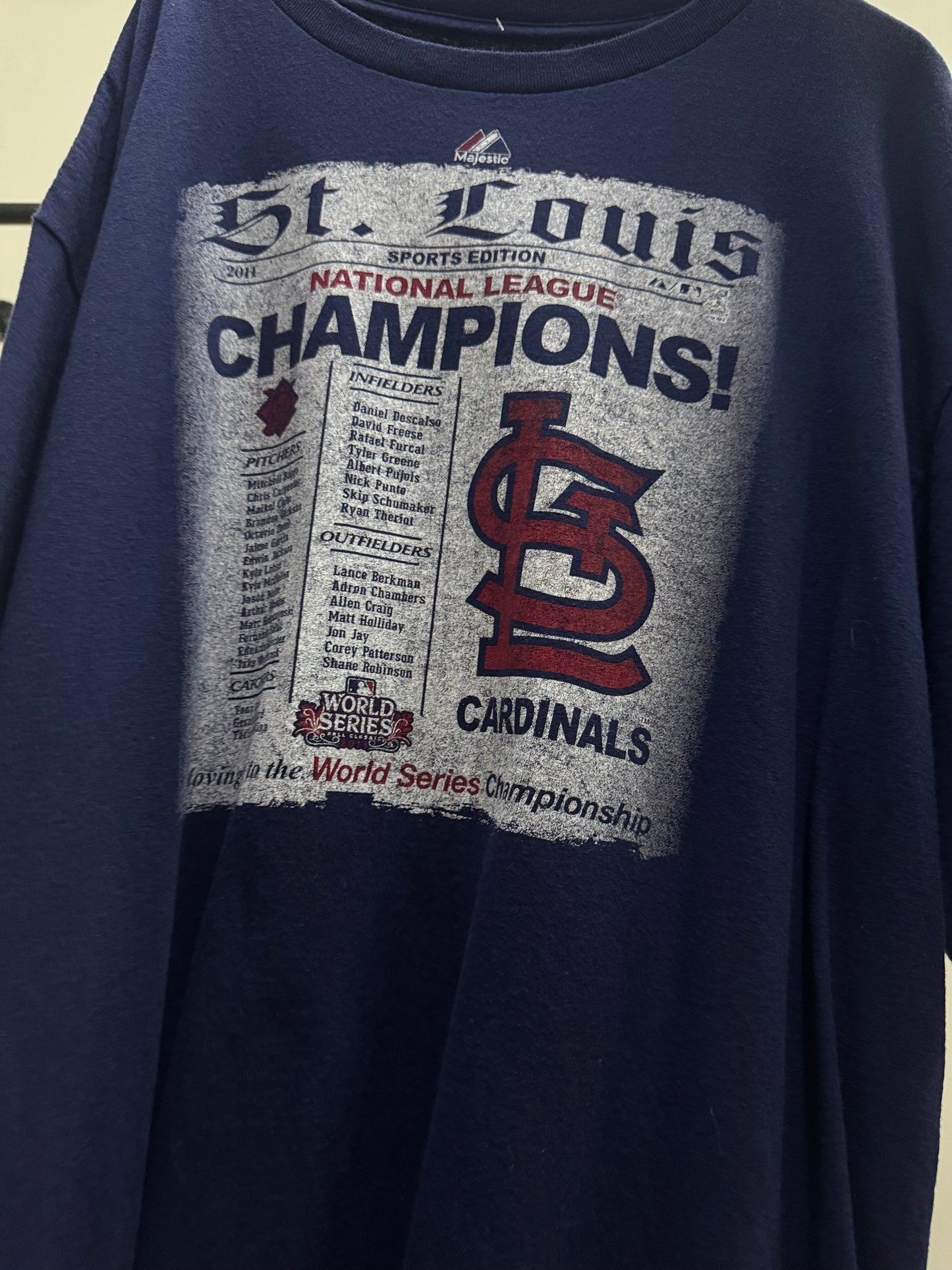 Majestic St. Louis Sports Edition Dark Blue Tee