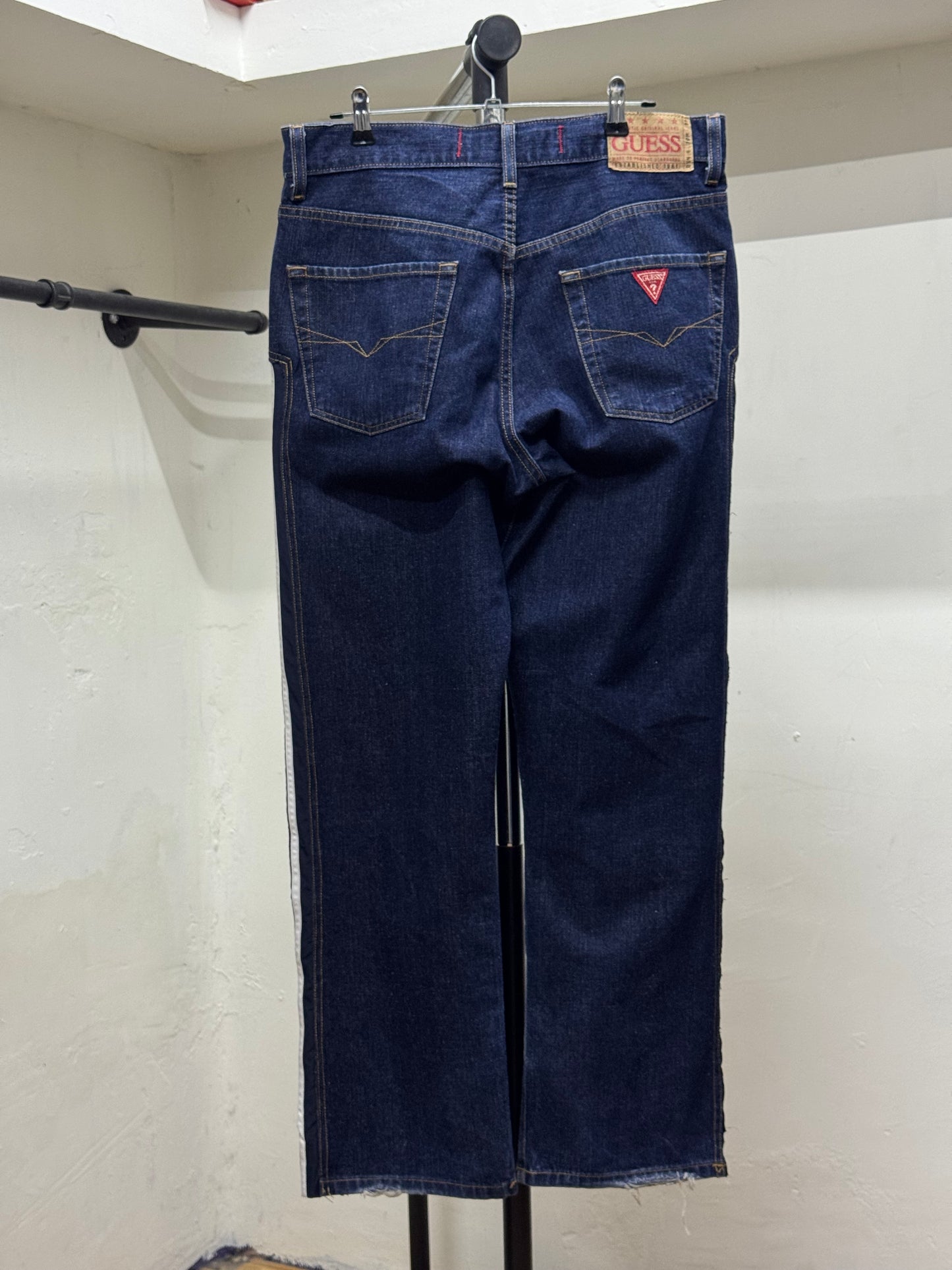 Reworked Guess x Adidas Blue Denim Jeans
