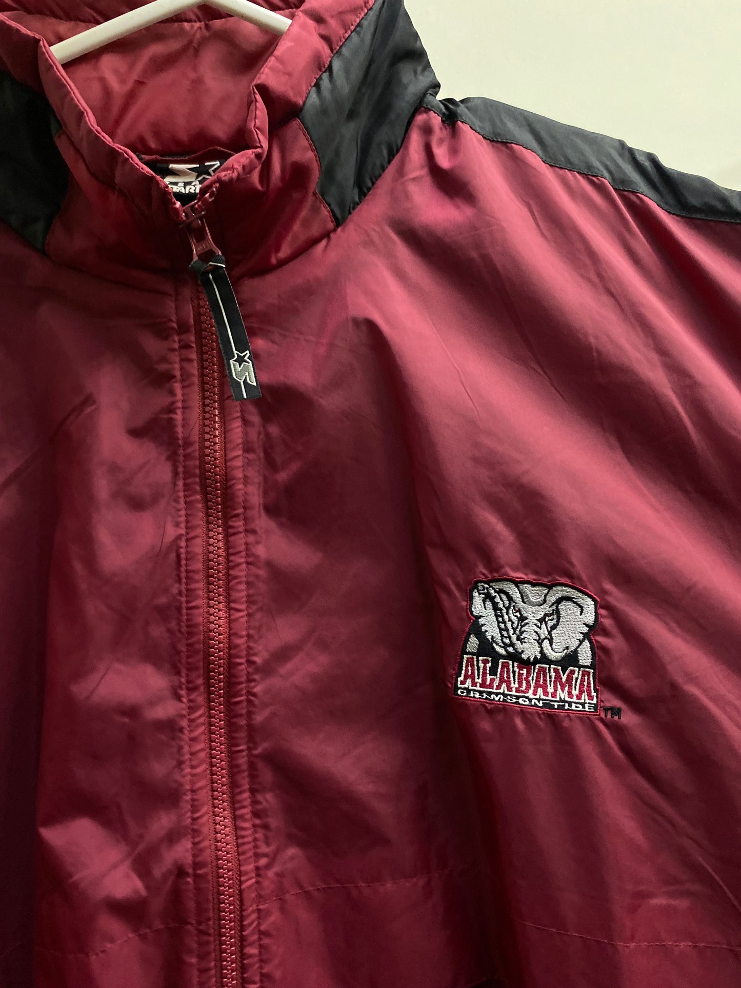 Vintage Alabama Team Starter Burgundy WindBreaker Jacket