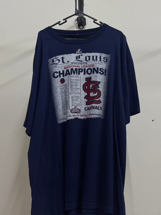 Majestic St. Louis Sports Edition Dark Blue Tee