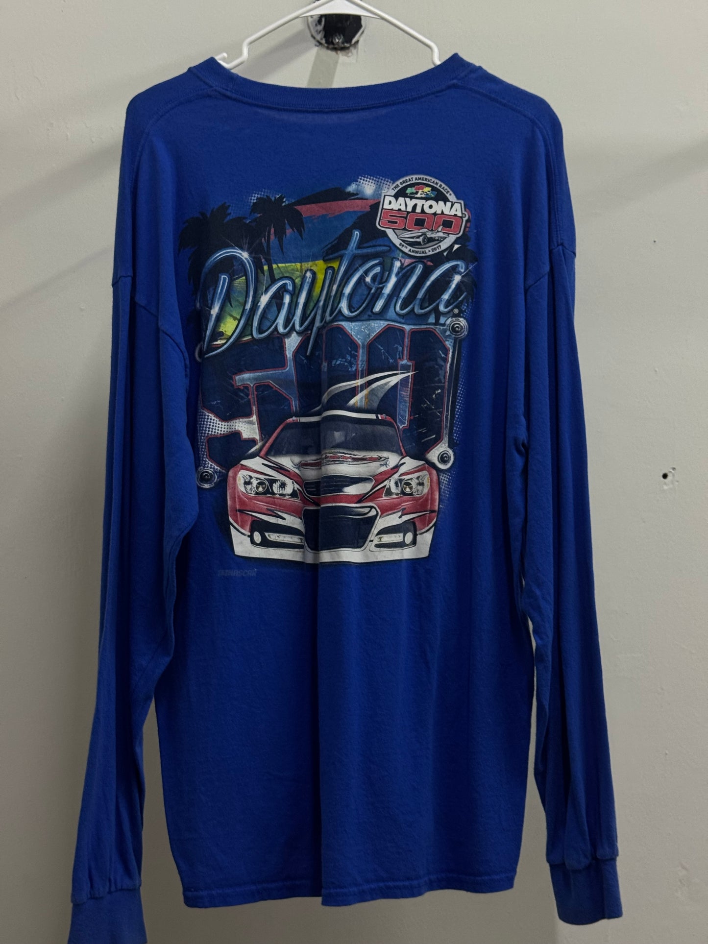 Nascar Daytona 500 Long Sleeve Blue Shirt