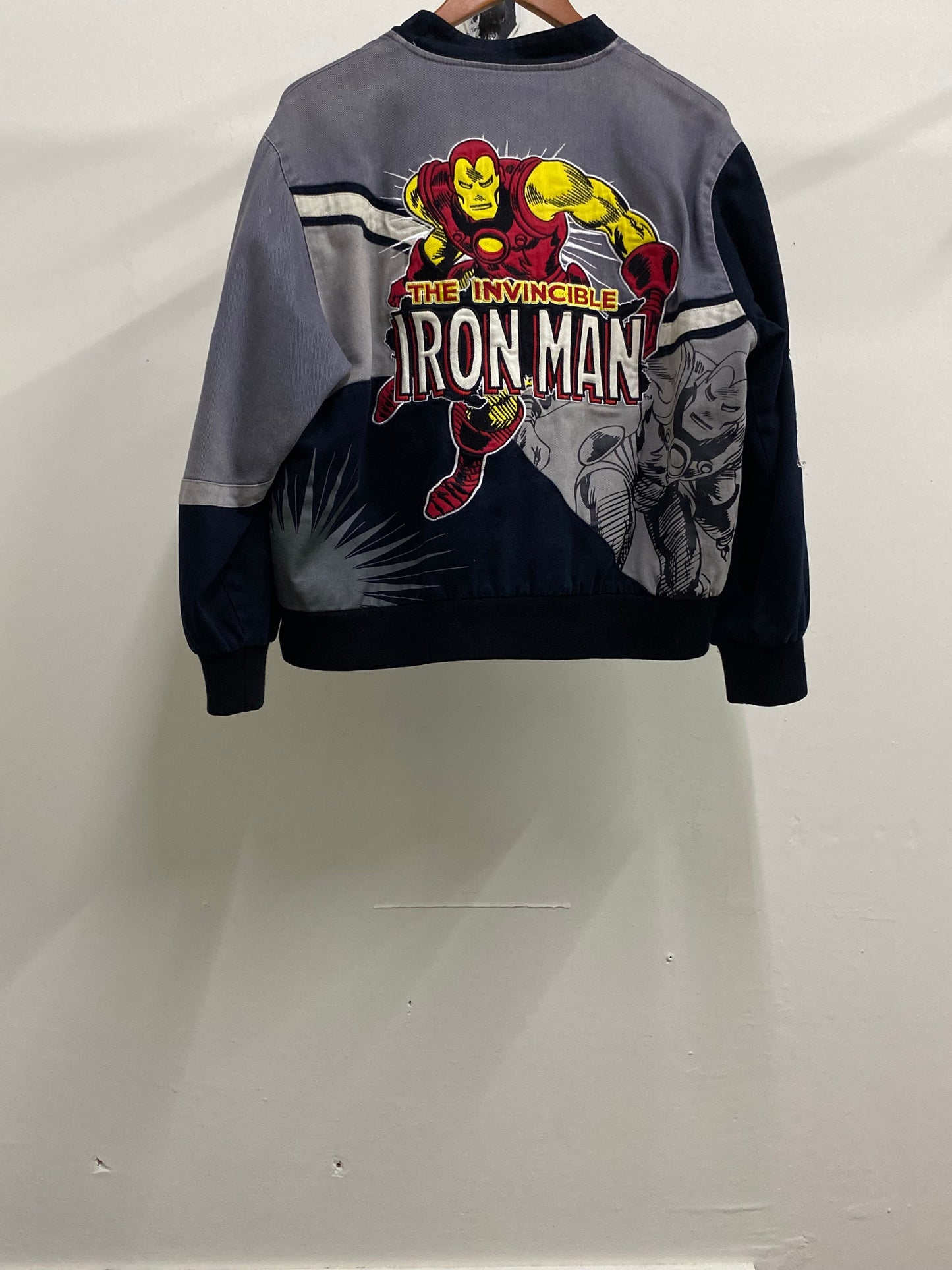 JH Design Marvel Comics Cropped Grey Jacket