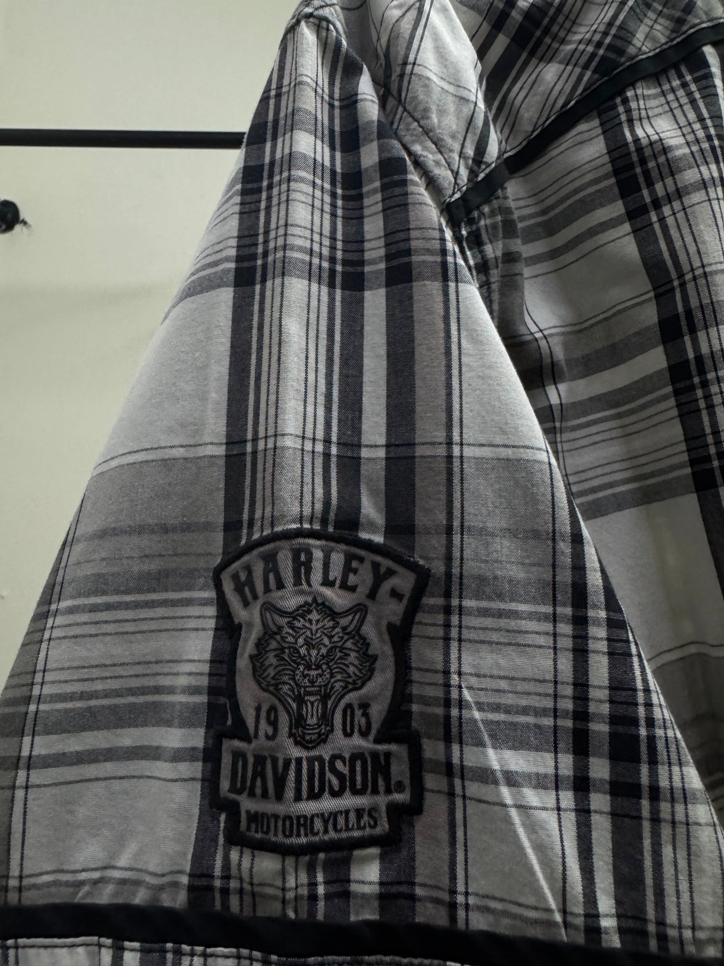 Harley Davidson Black & White Shirt