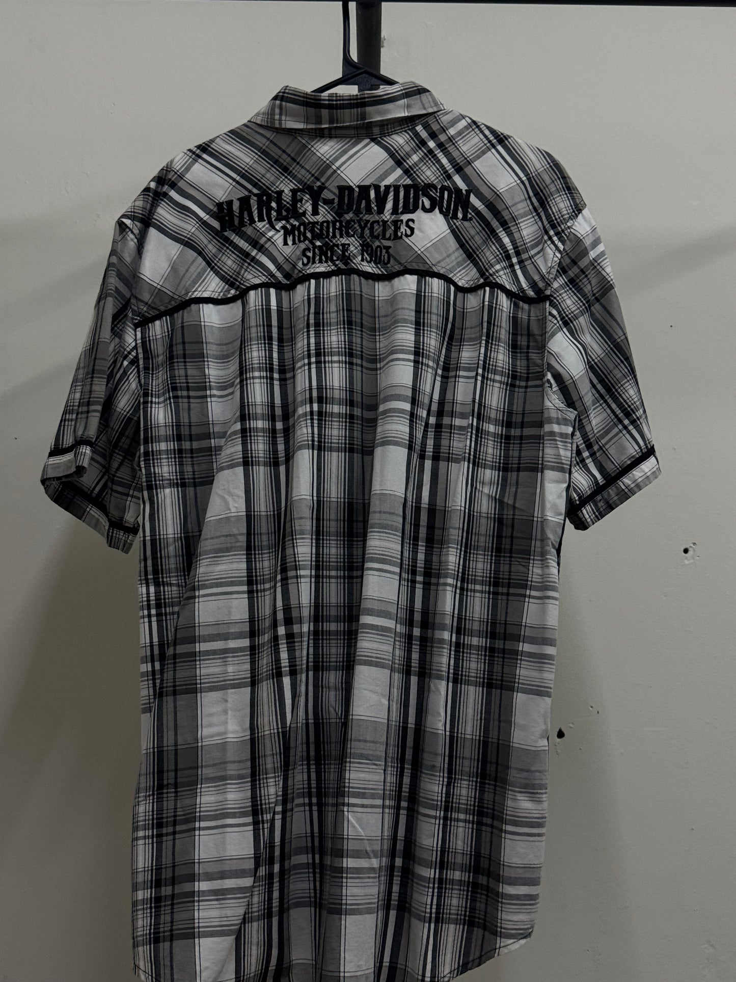Harley Davidson Black & White Shirt