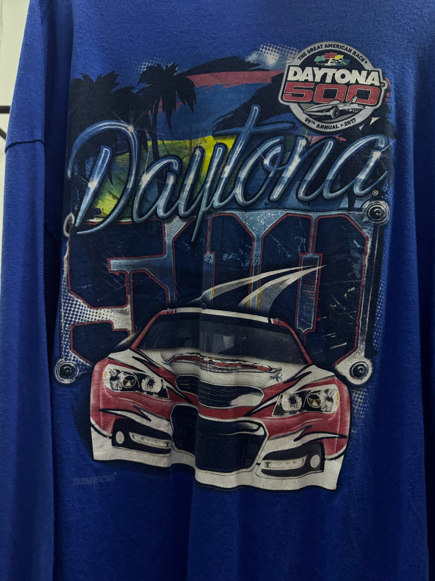 Nascar Daytona 500 Long Sleeve Blue Shirt