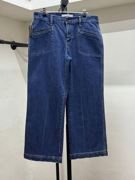 Tommy Hilfiger Wide Leg Blue Denim Jeans