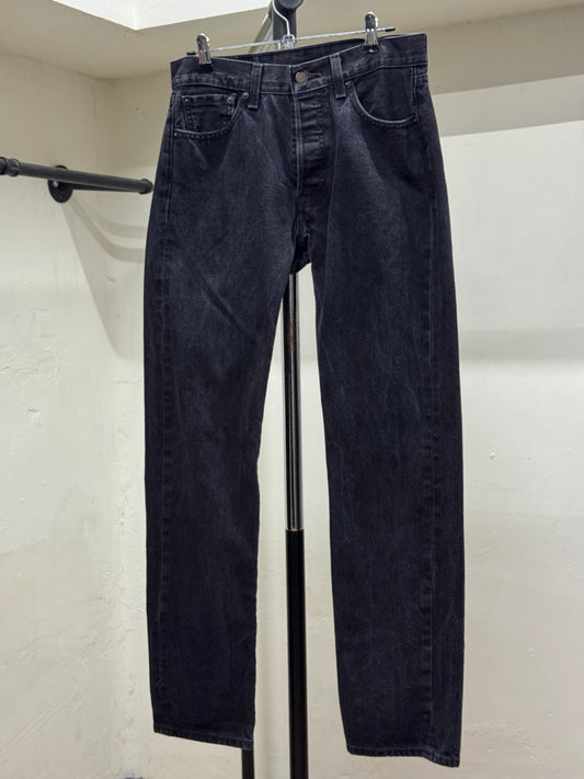 Levi's 501 Straight Leg Black Denim Jeans