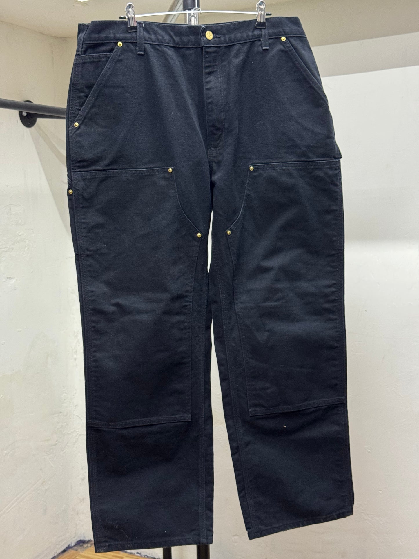 Carhartt Wide Leg Black Cargo Denim Jeans