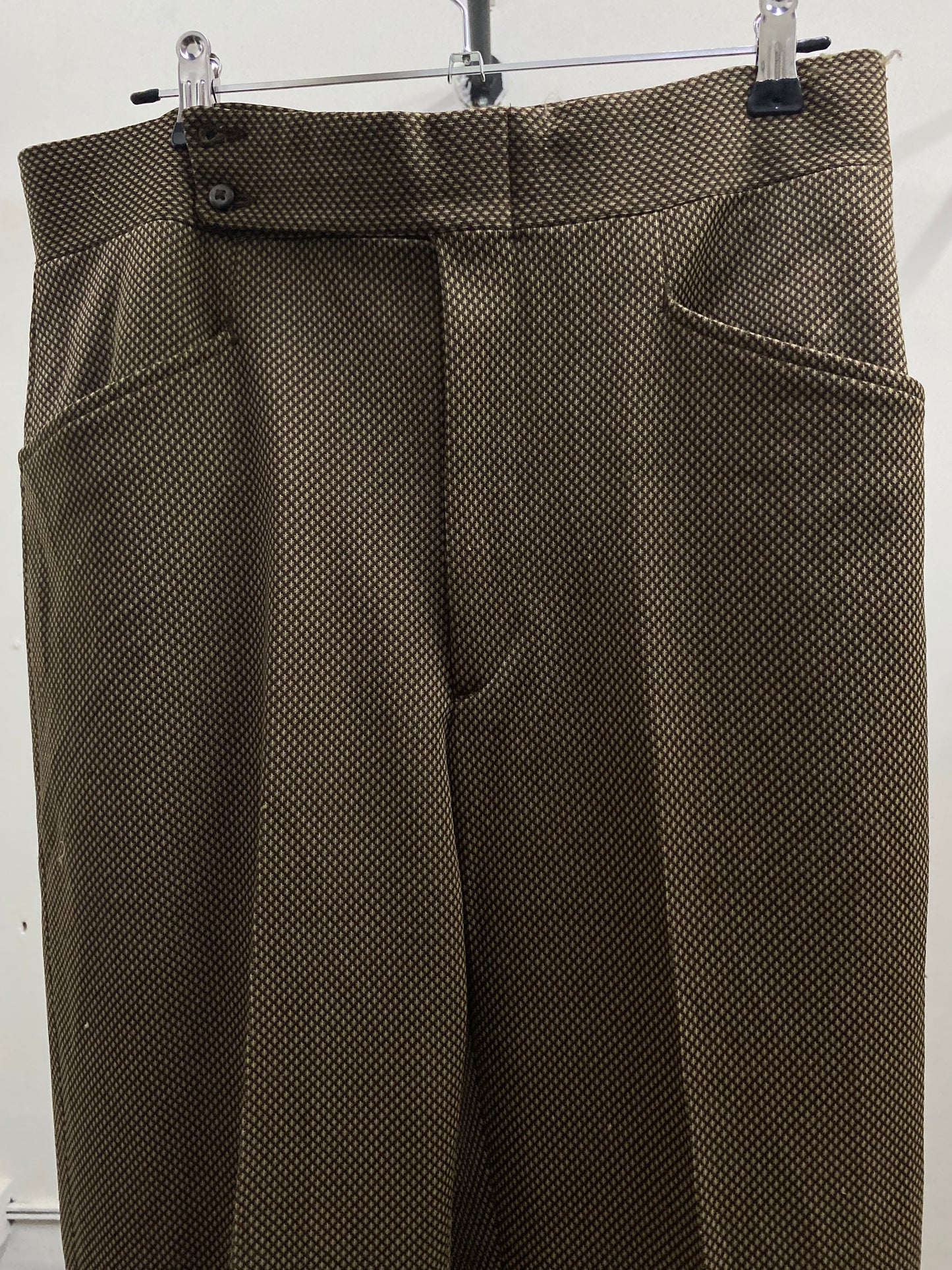 Haggar Slack Textured Brown Dress Pants