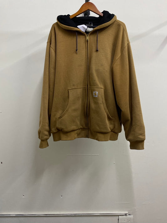 Carhartt Zip-Up Brown Hoodie