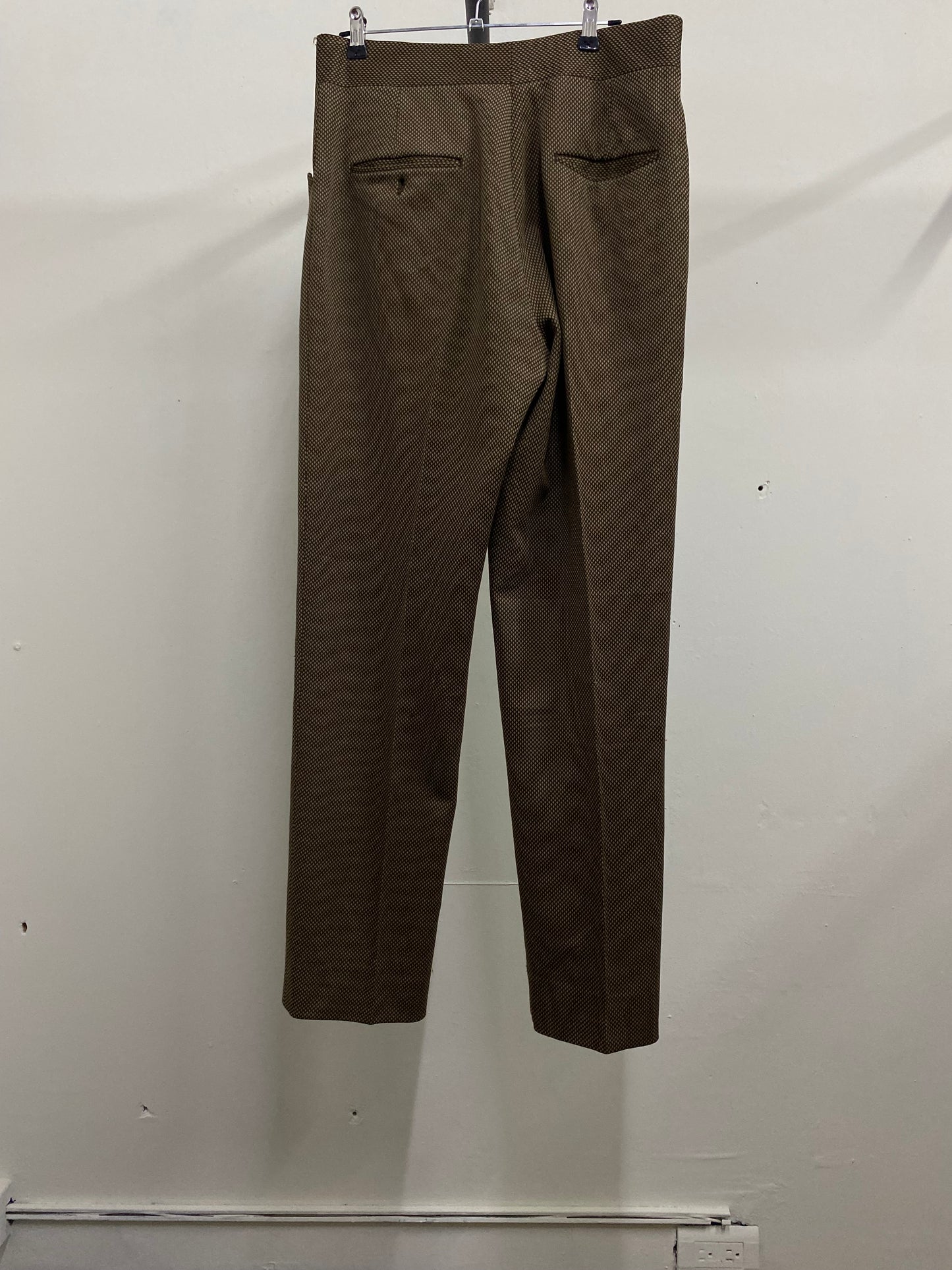 Haggar Slack Textured Brown Dress Pants