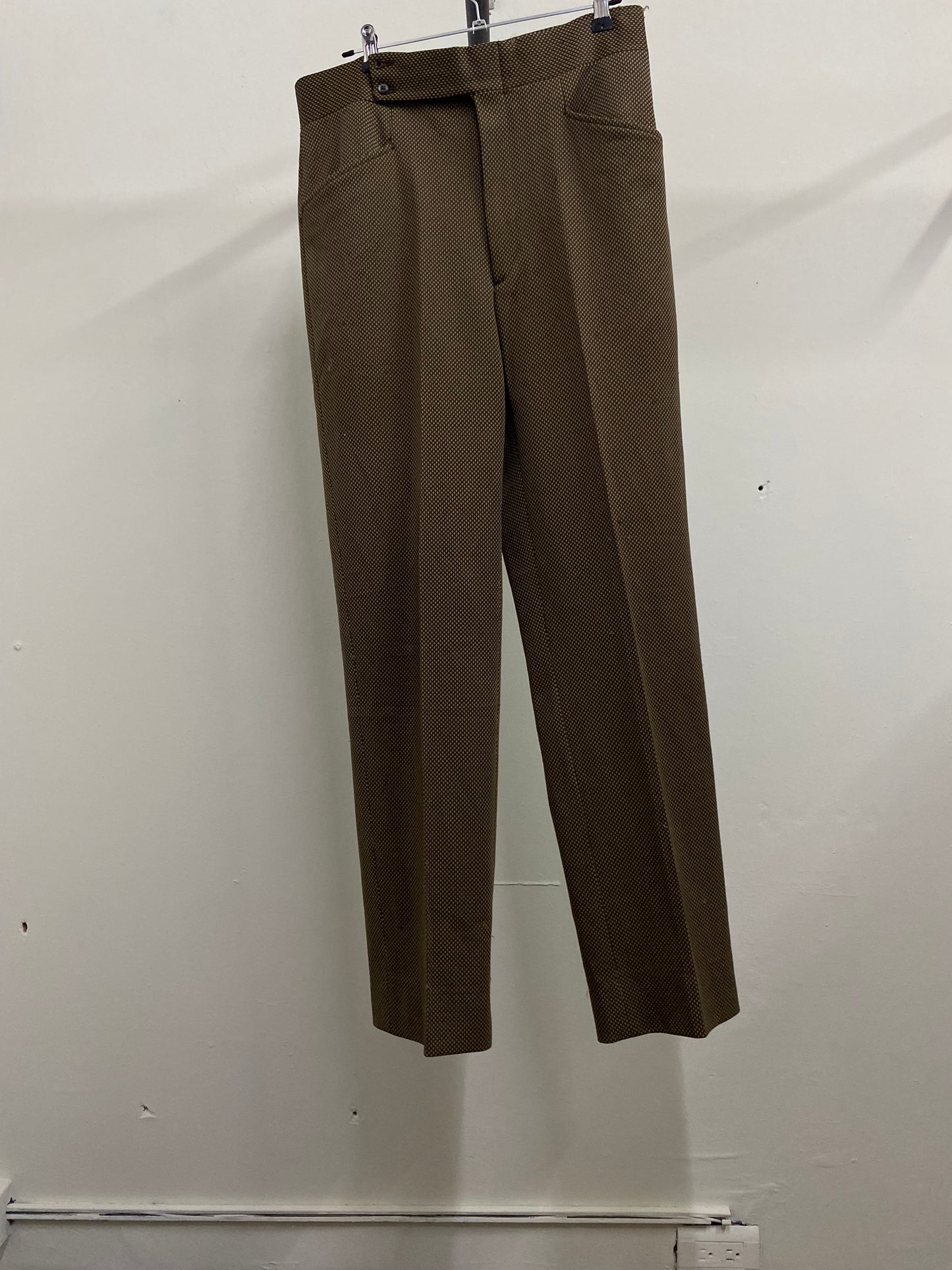 Haggar Slack Textured Brown Dress Pants