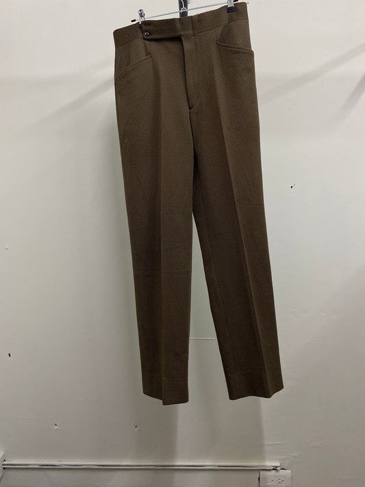 Haggar Slack Textured Brown Dress Pants