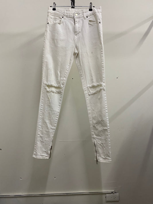 GVAPI White Denim Skinny Jeans